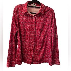 Sears vintage The Shirt red blouse size 42